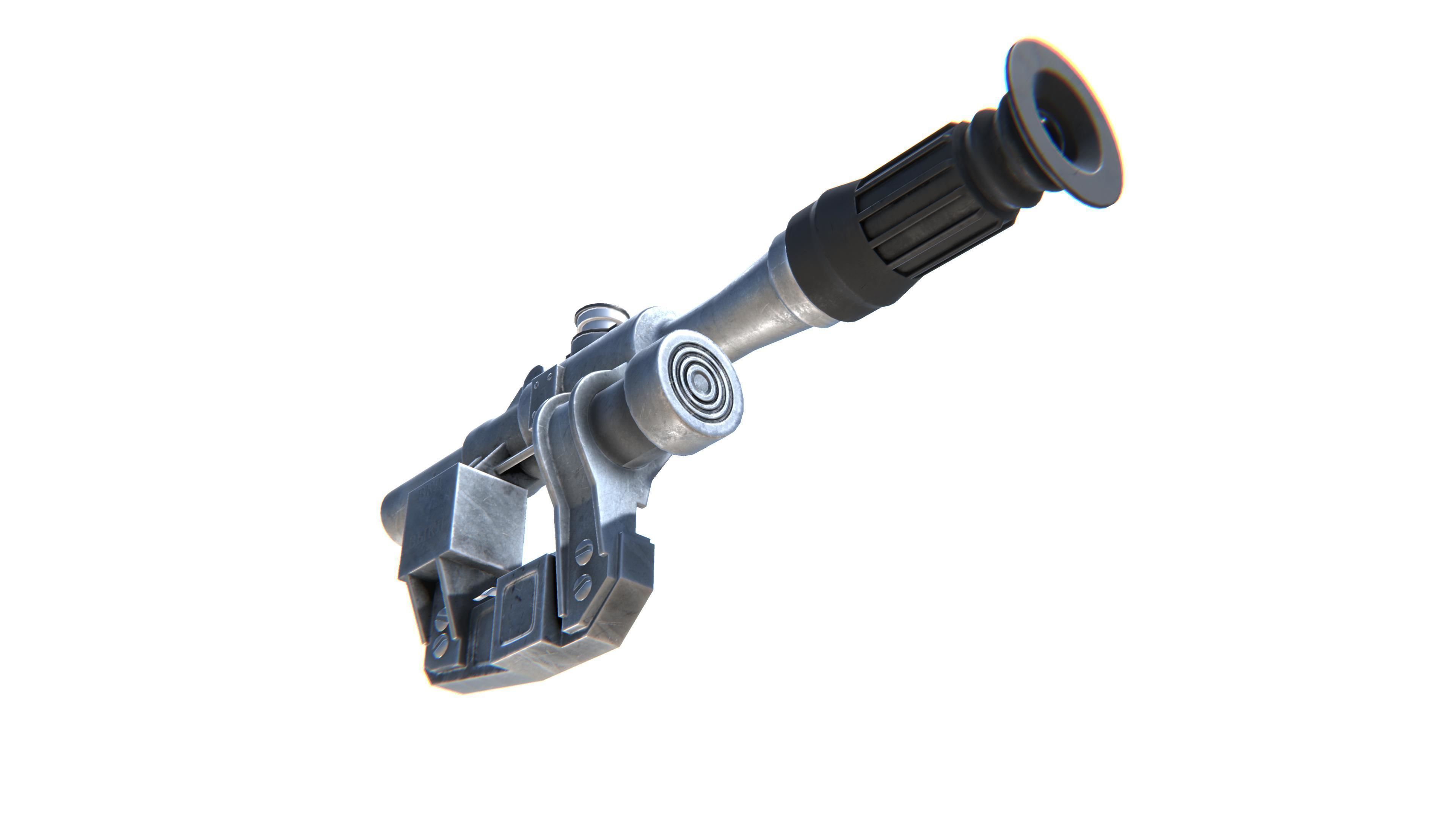 Sniper Scope PSO Low-poly 3D model_14