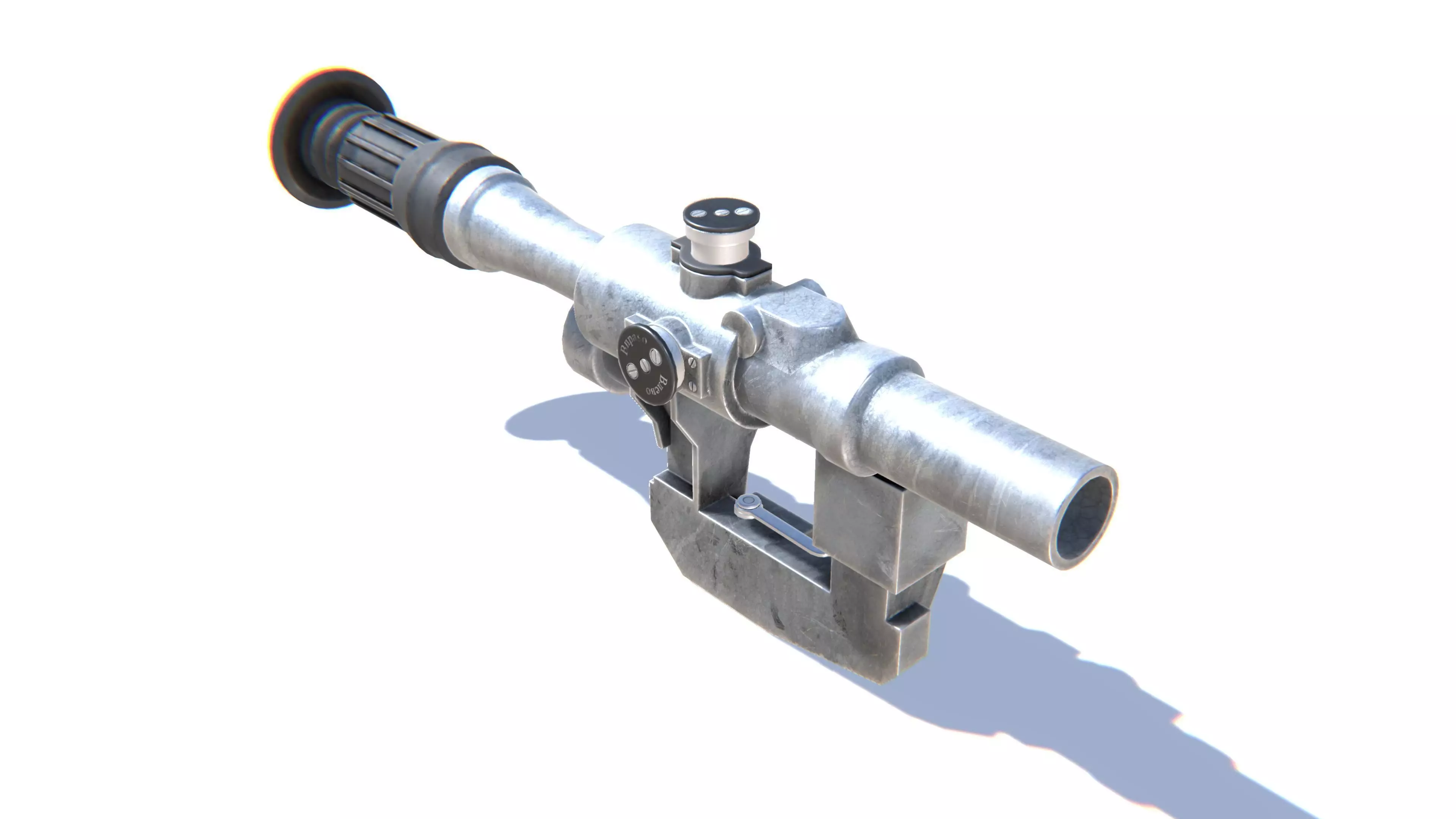 Sniper Scope PSO Low-poly 3D model_0