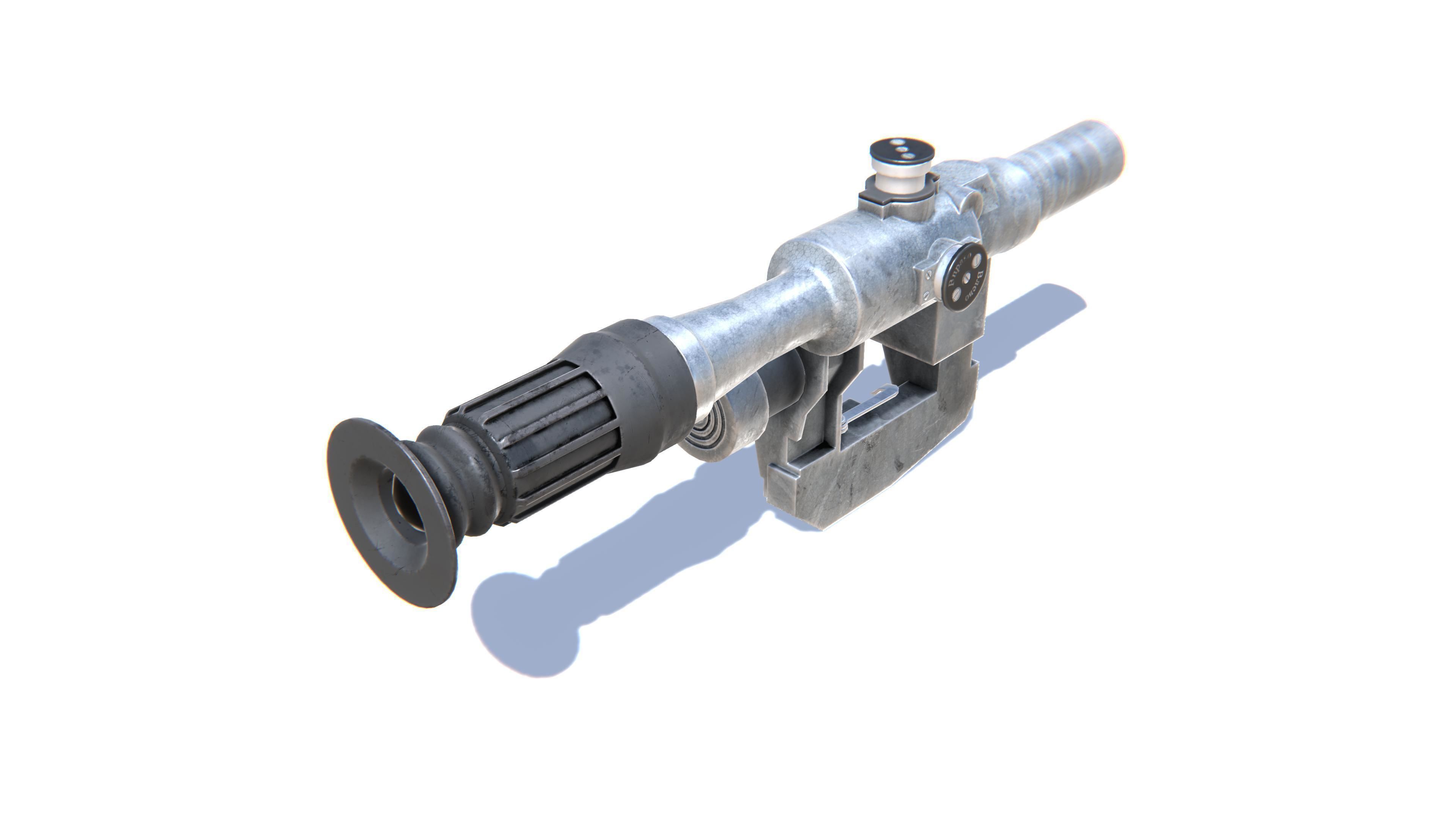 Sniper Scope PSO Low-poly 3D model_3