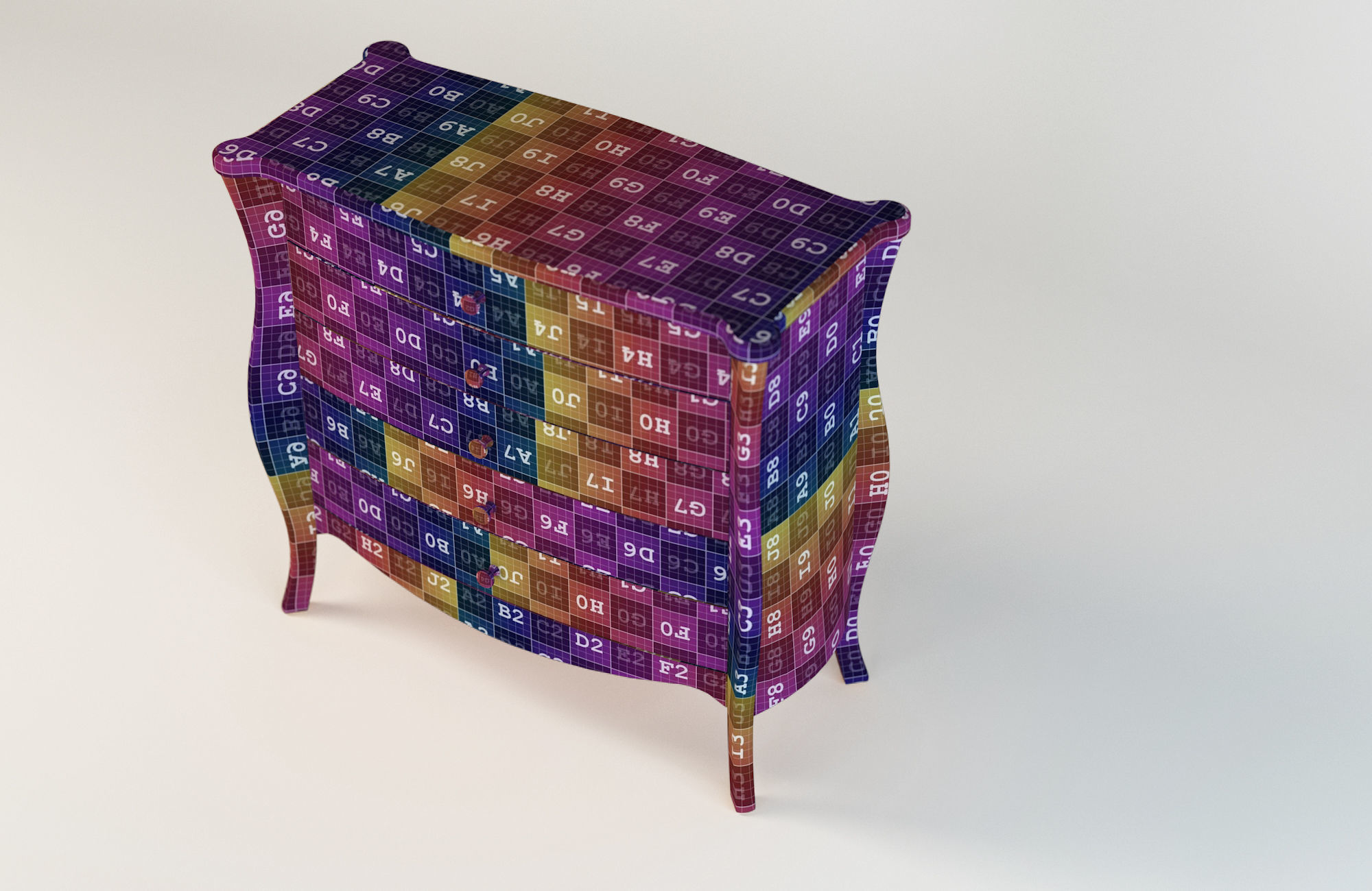 Commode Orange 3D model_9