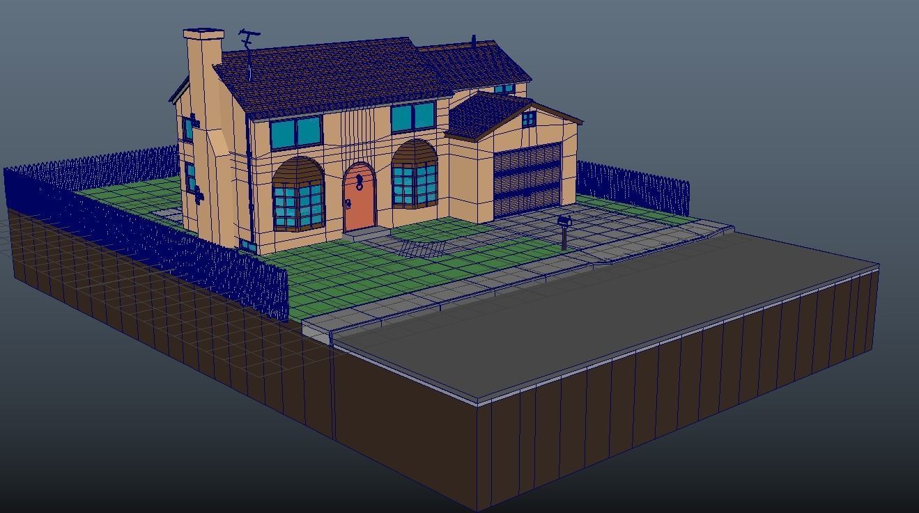 Simpsons house 3D model_5