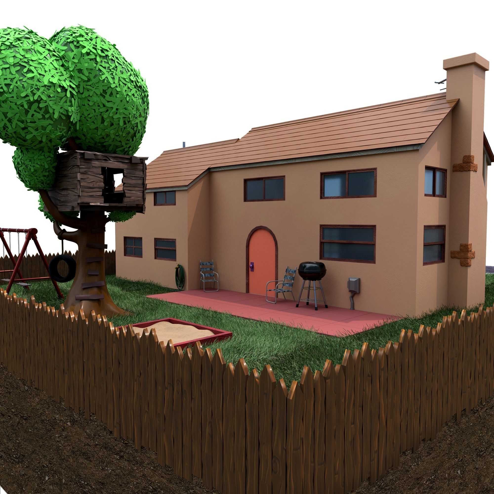 Simpsons house 3D model_3
