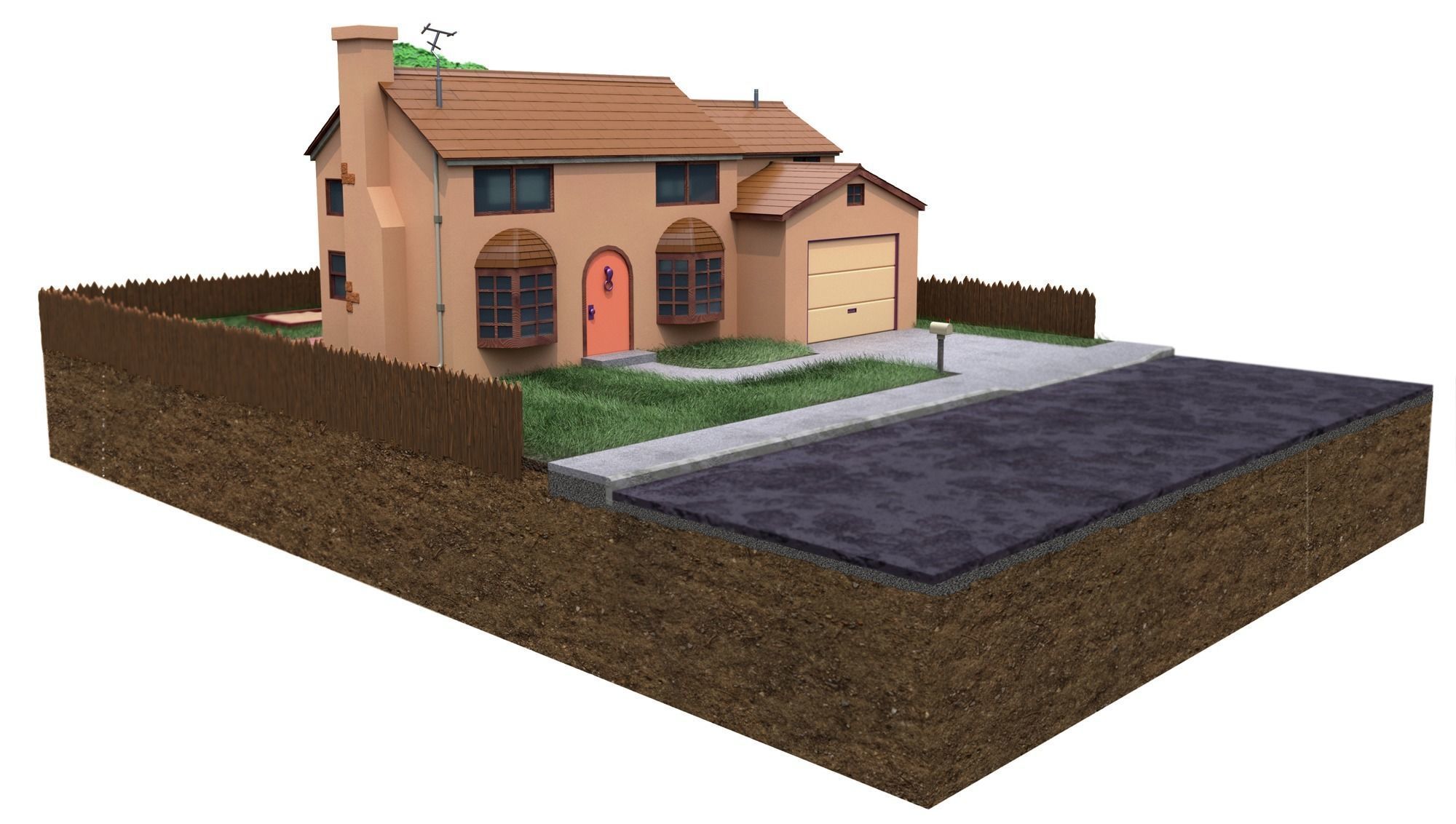 Simpsons house 3D model_4