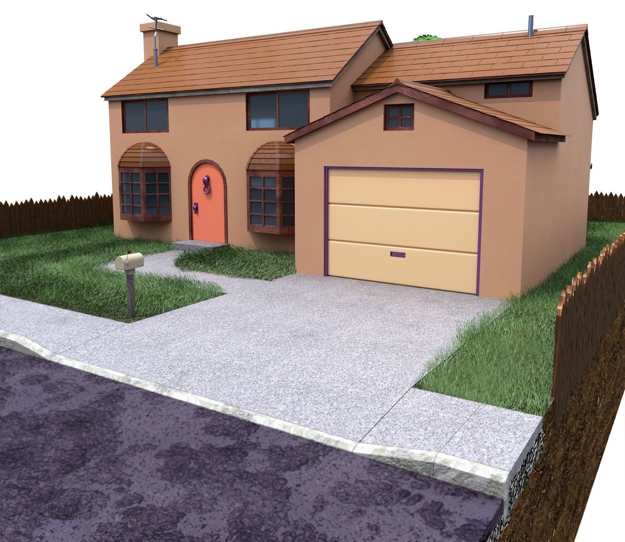 Simpsons house 3D model_2