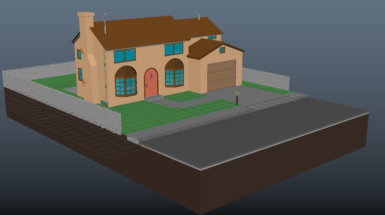 Simpsons house 3D model_6