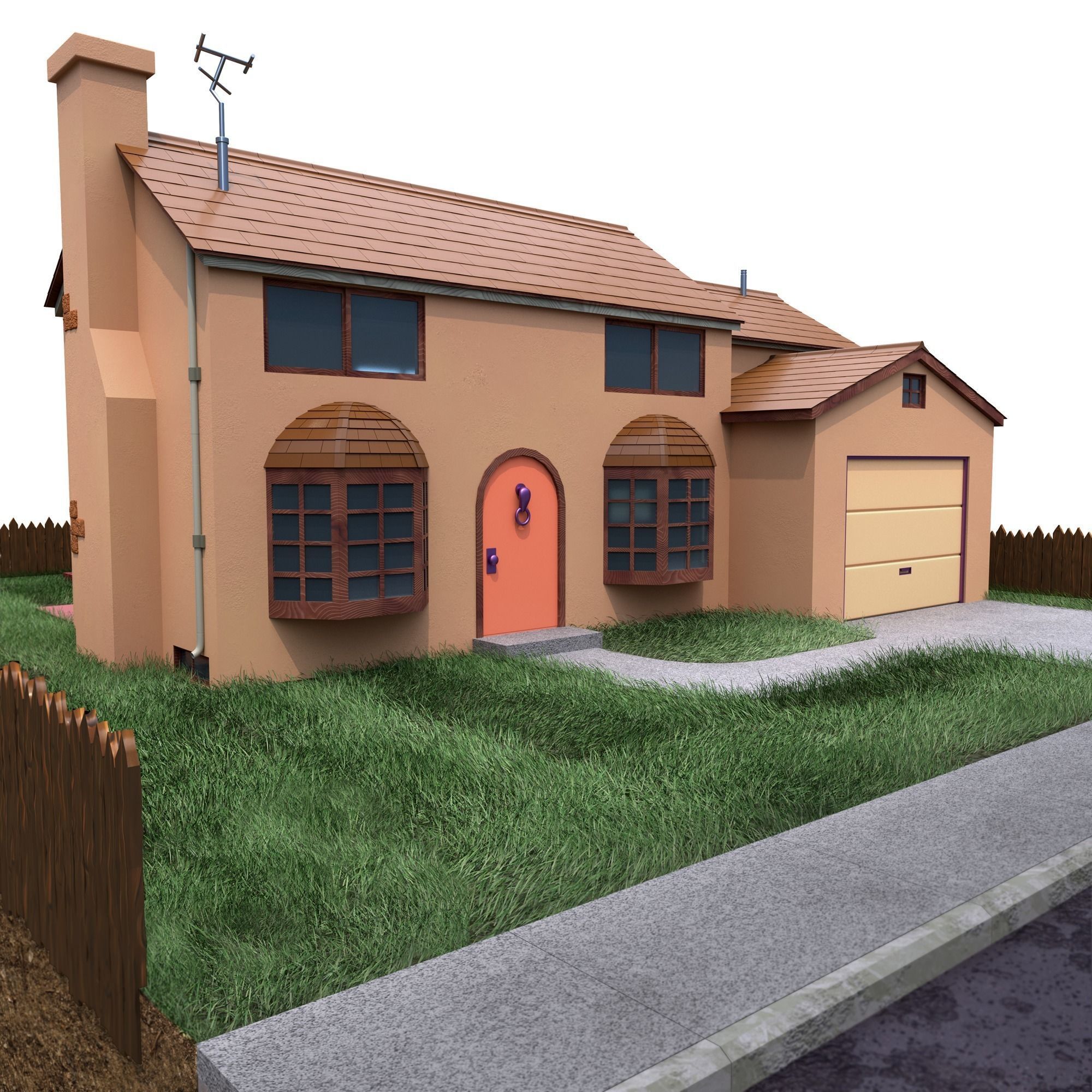 Simpsons house 3D model_1