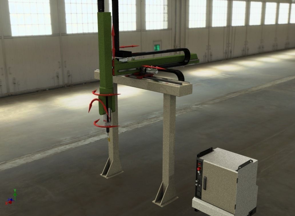 Welding Robot Free 3D model_0