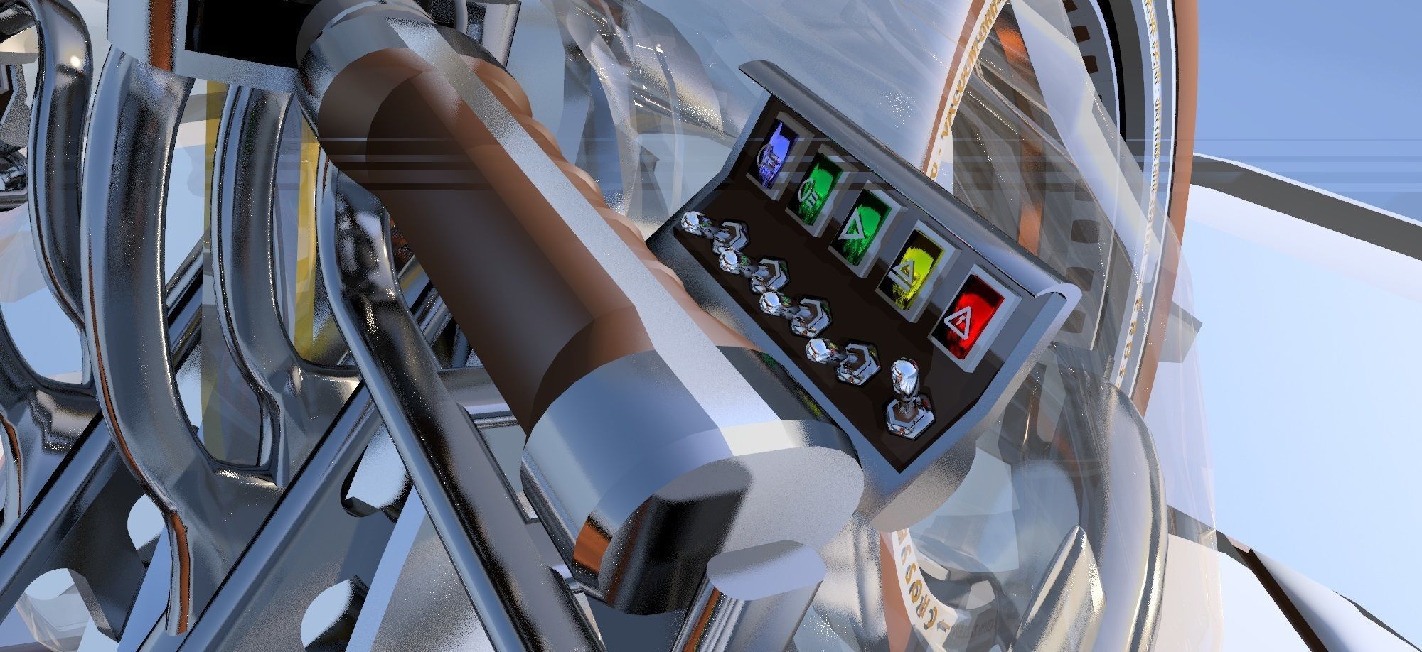 SCIFI SUPER BIKE Low-poly 3D model_8