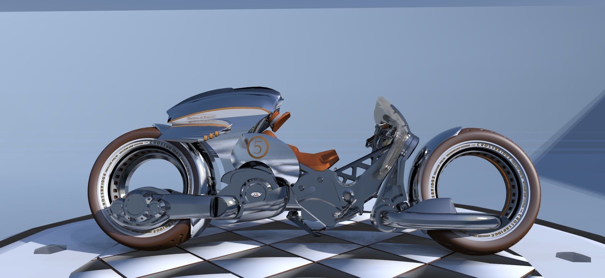 SCIFI SUPER BIKE Low-poly 3D model_2