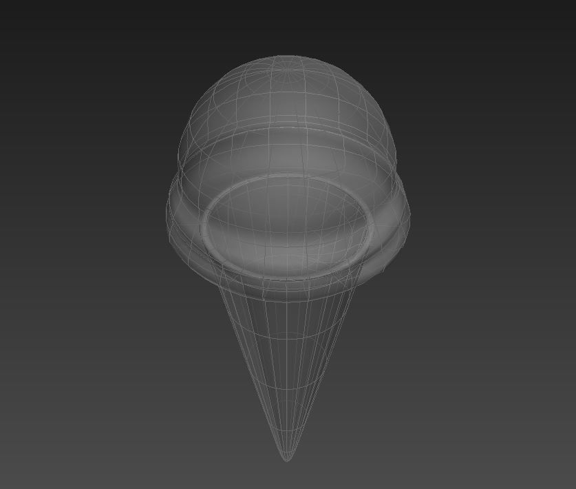 Ice Cream Cone 3D model_9