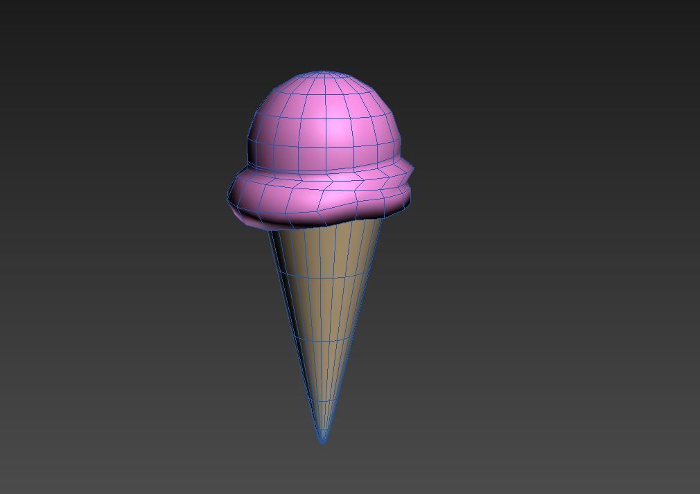 Ice Cream Cone 3D model_2