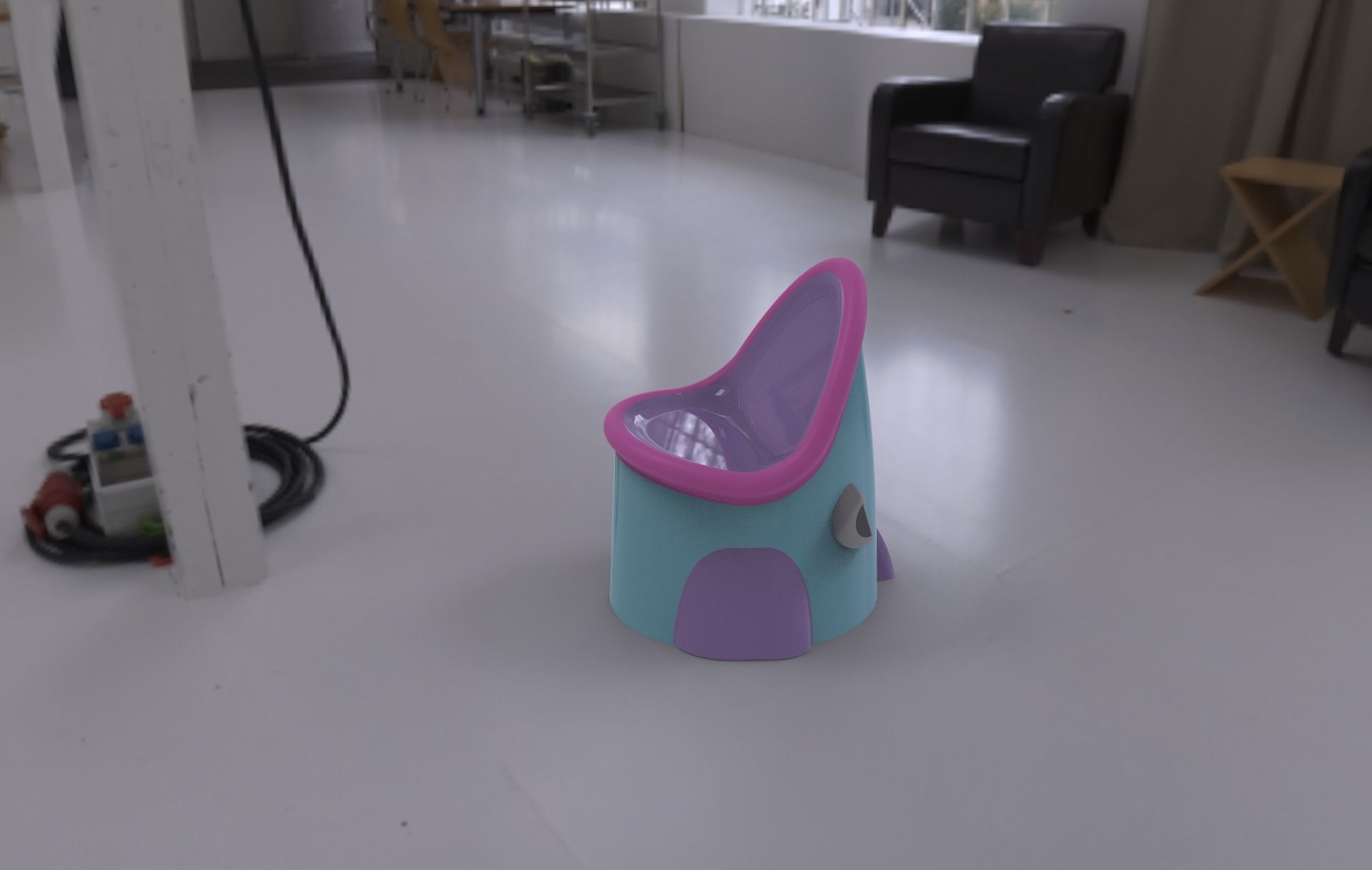 Carp chair Free low-poly 3D model_2