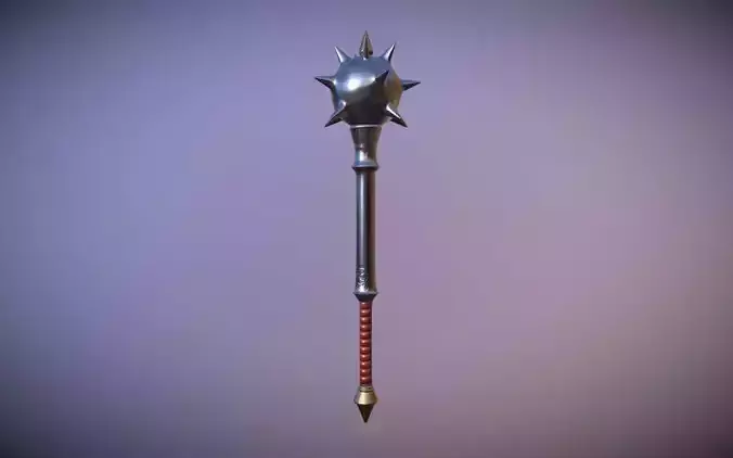 Medieval Mace Low-poly 3D model