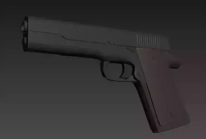 Pistol Gun 3D model
