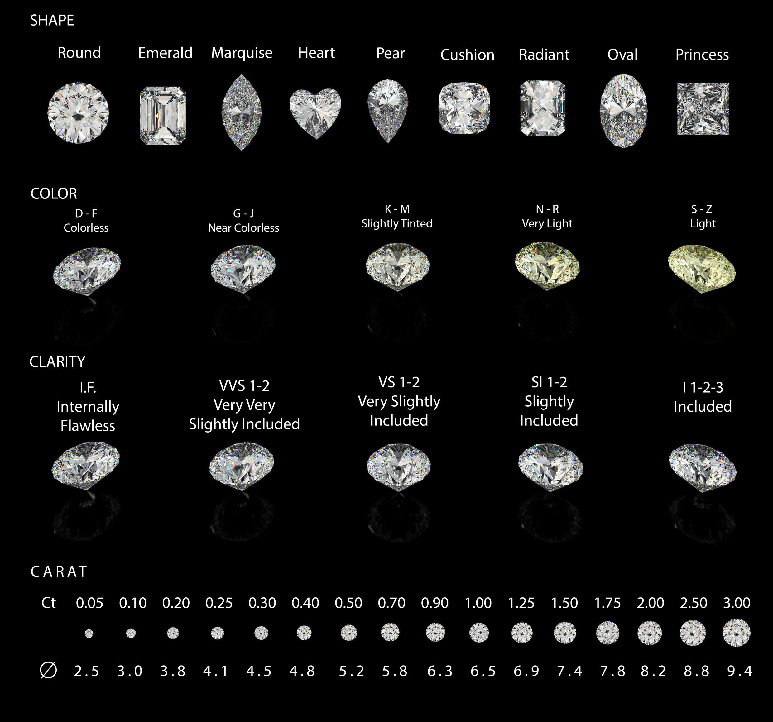 Diamond Cuts Low-poly 3D model_1