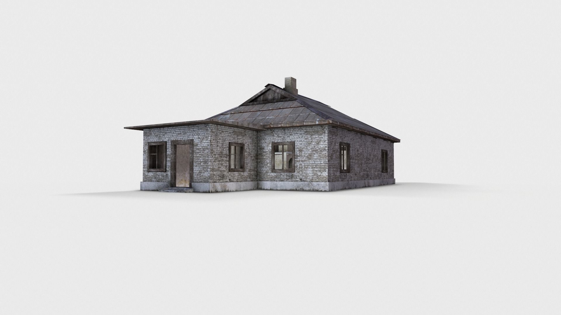 3D  Old House 07 Low-poly 3D model_15