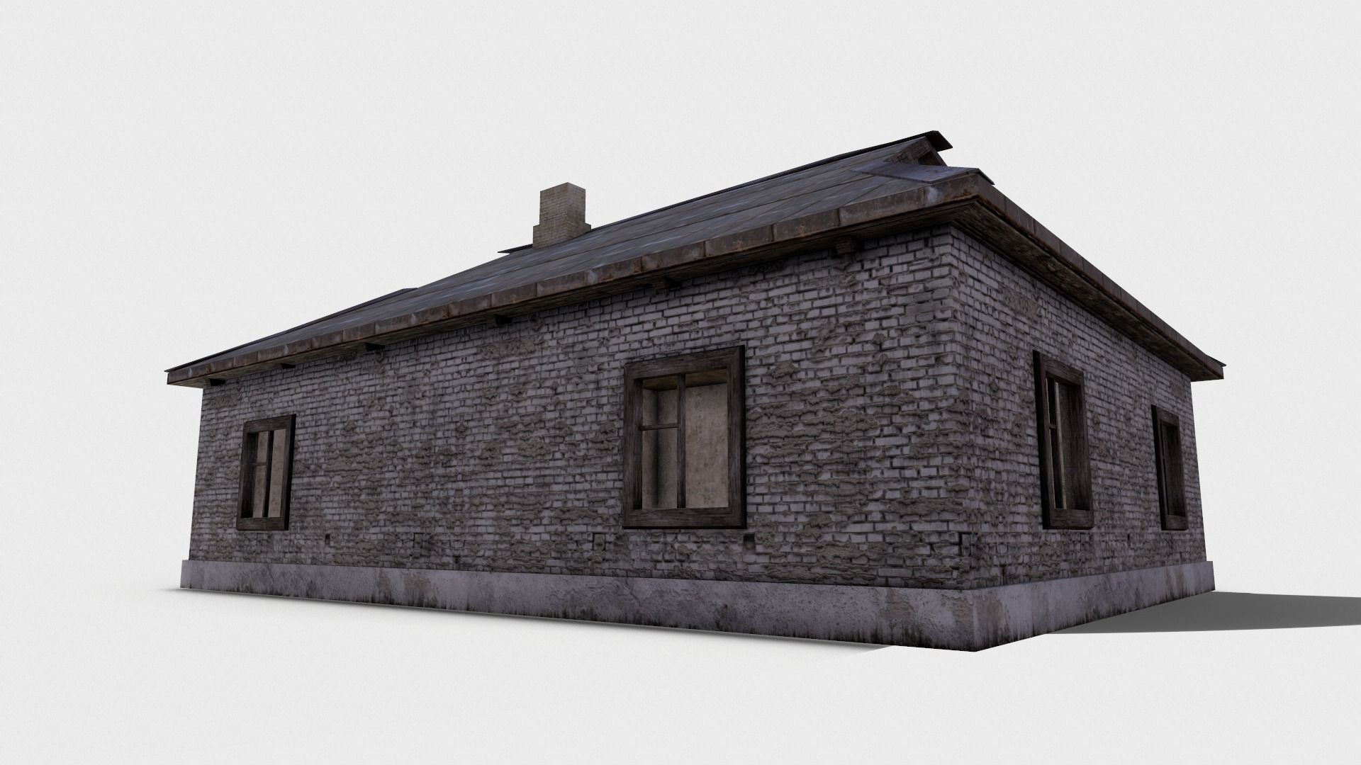 3D  Old House 07 Low-poly 3D model_6