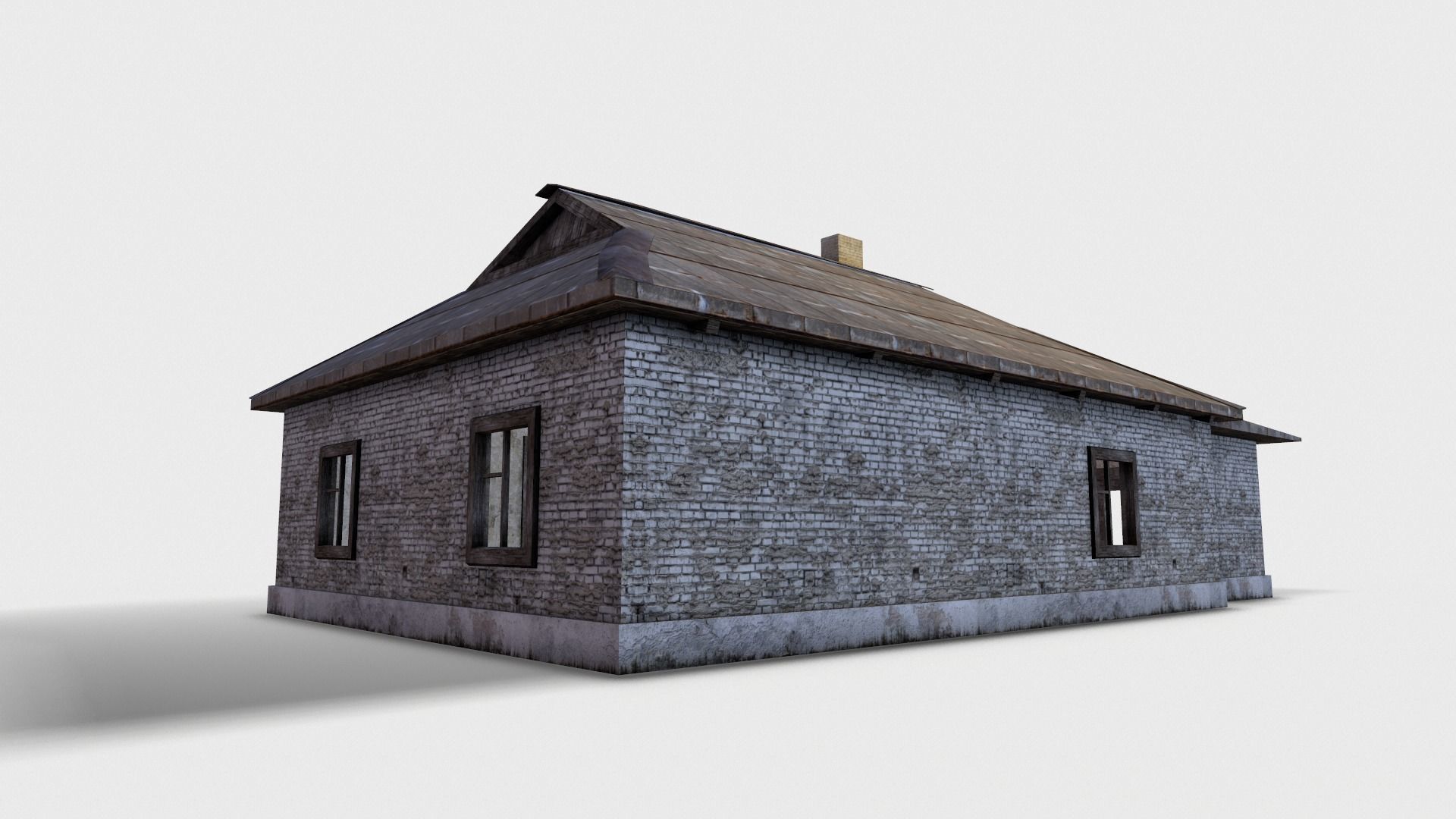 3D  Old House 07 Low-poly 3D model_7