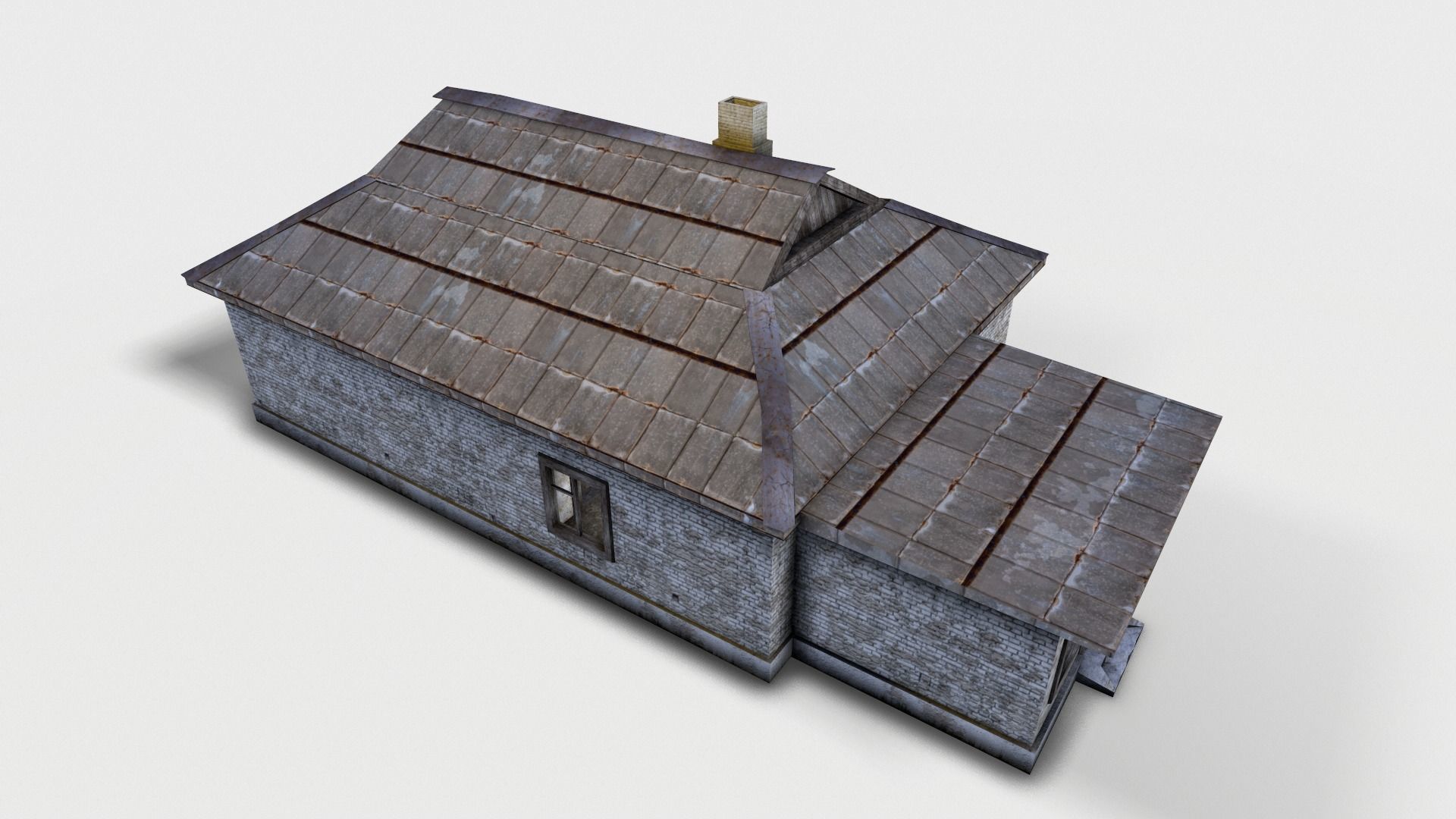 3D  Old House 07 Low-poly 3D model_14