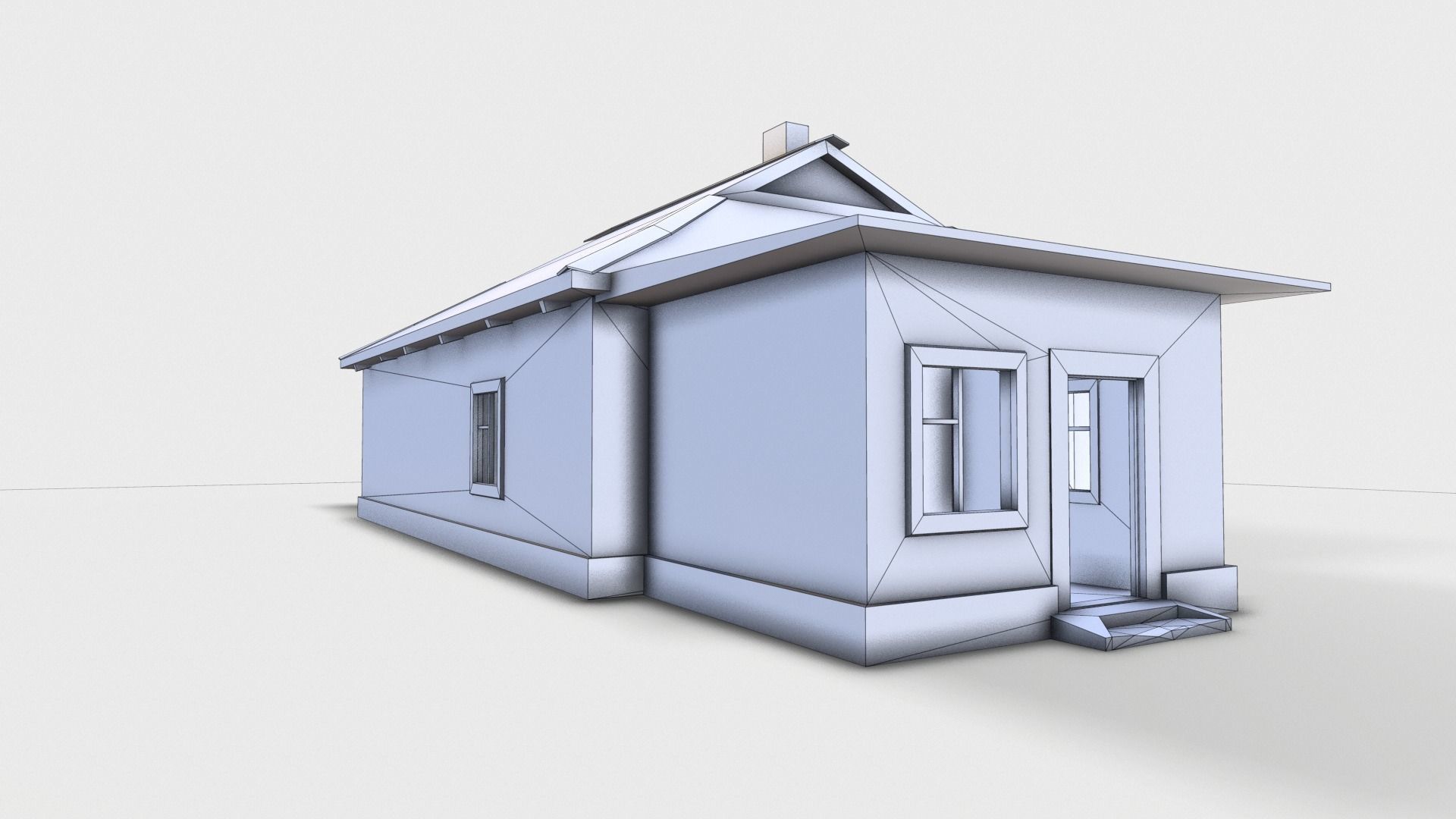 3D  Old House 07 Low-poly 3D model_18