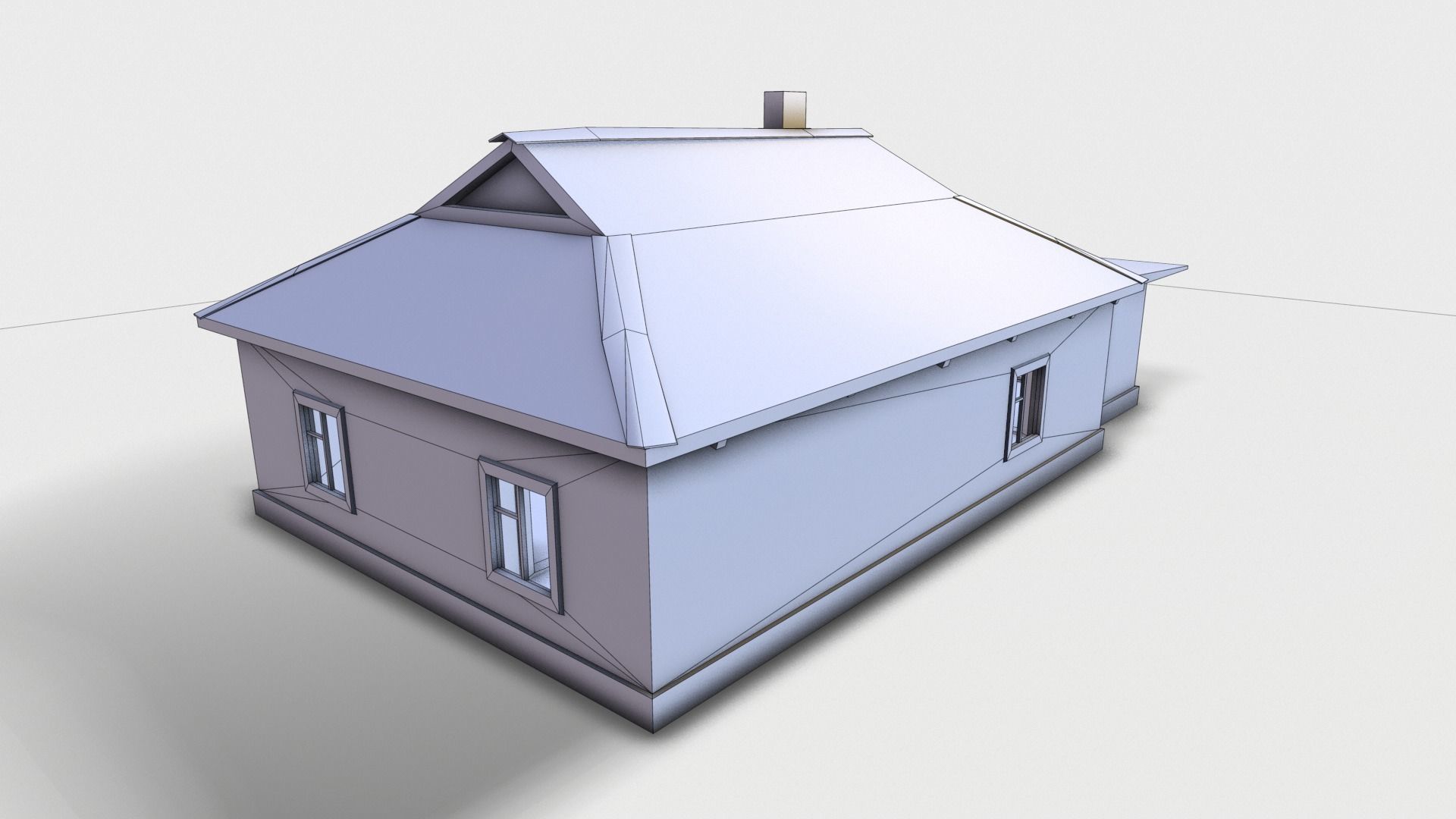 3D  Old House 07 Low-poly 3D model_19