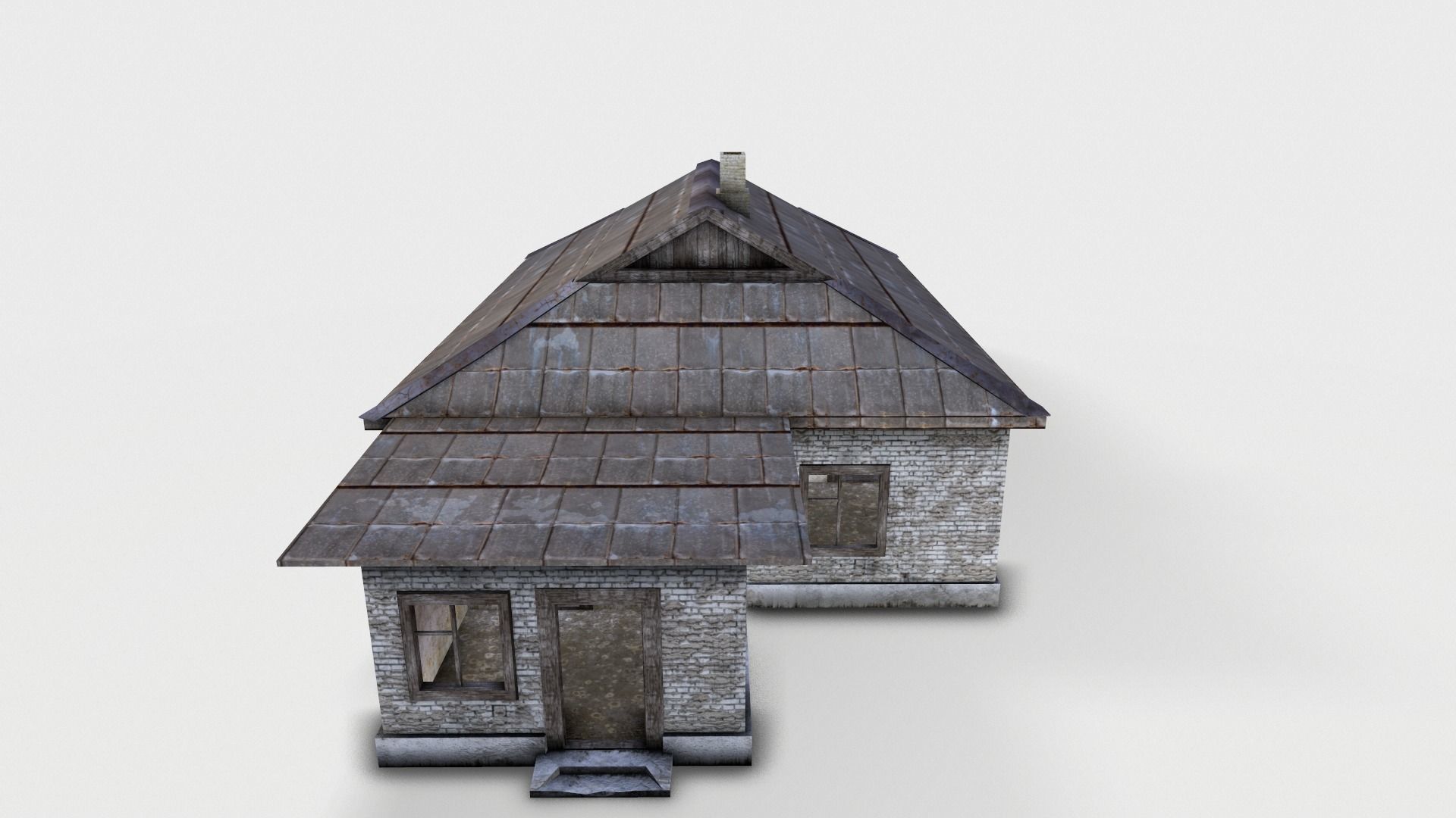3D  Old House 07 Low-poly 3D model_10