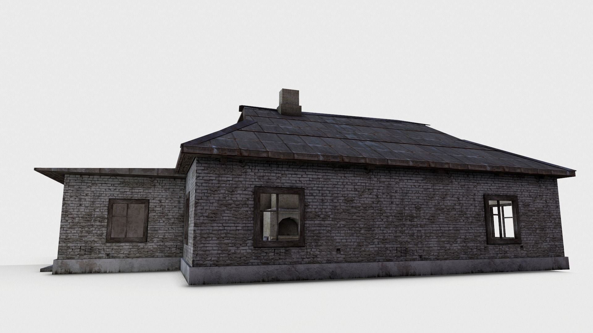 3D  Old House 07 Low-poly 3D model_5