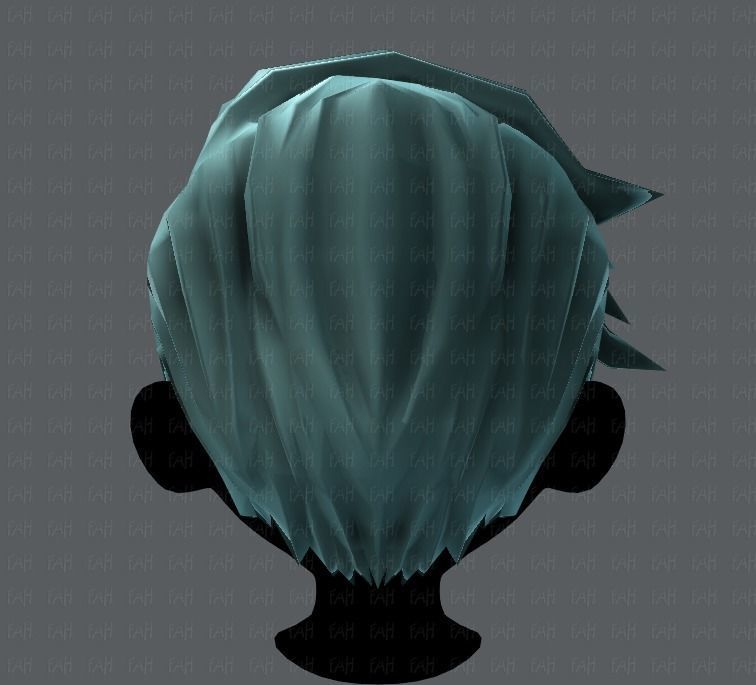 3D Hair style for boy V03 Low-poly 3D model_21
