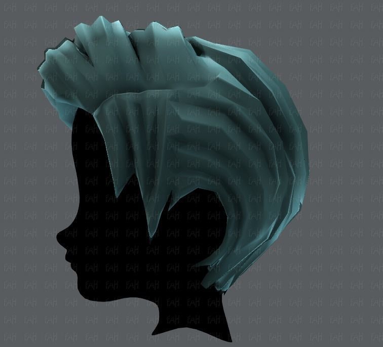 3D Hair style for boy V03 Low-poly 3D model_23