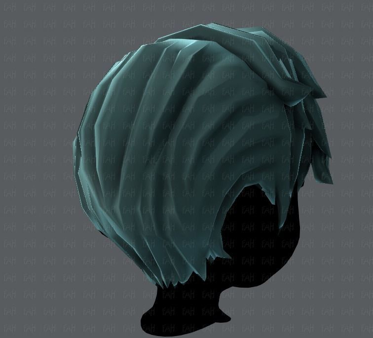 3D Hair style for boy V03 Low-poly 3D model_20