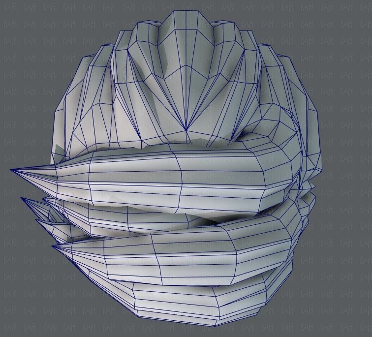 3D Hair style for boy V03 Low-poly 3D model_36