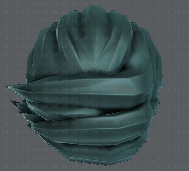 3D Hair style for boy V03 Low-poly 3D model_35