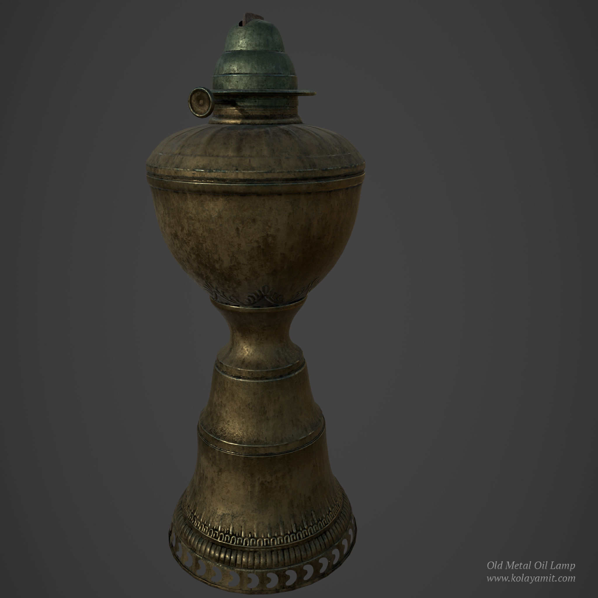 Old Metal Oil Lamp 3d Model Cgtrader Old Metal Oil Lamp 3d Model Low Poly Obj Mtl Fbx Ma Mb Ztl Spp
