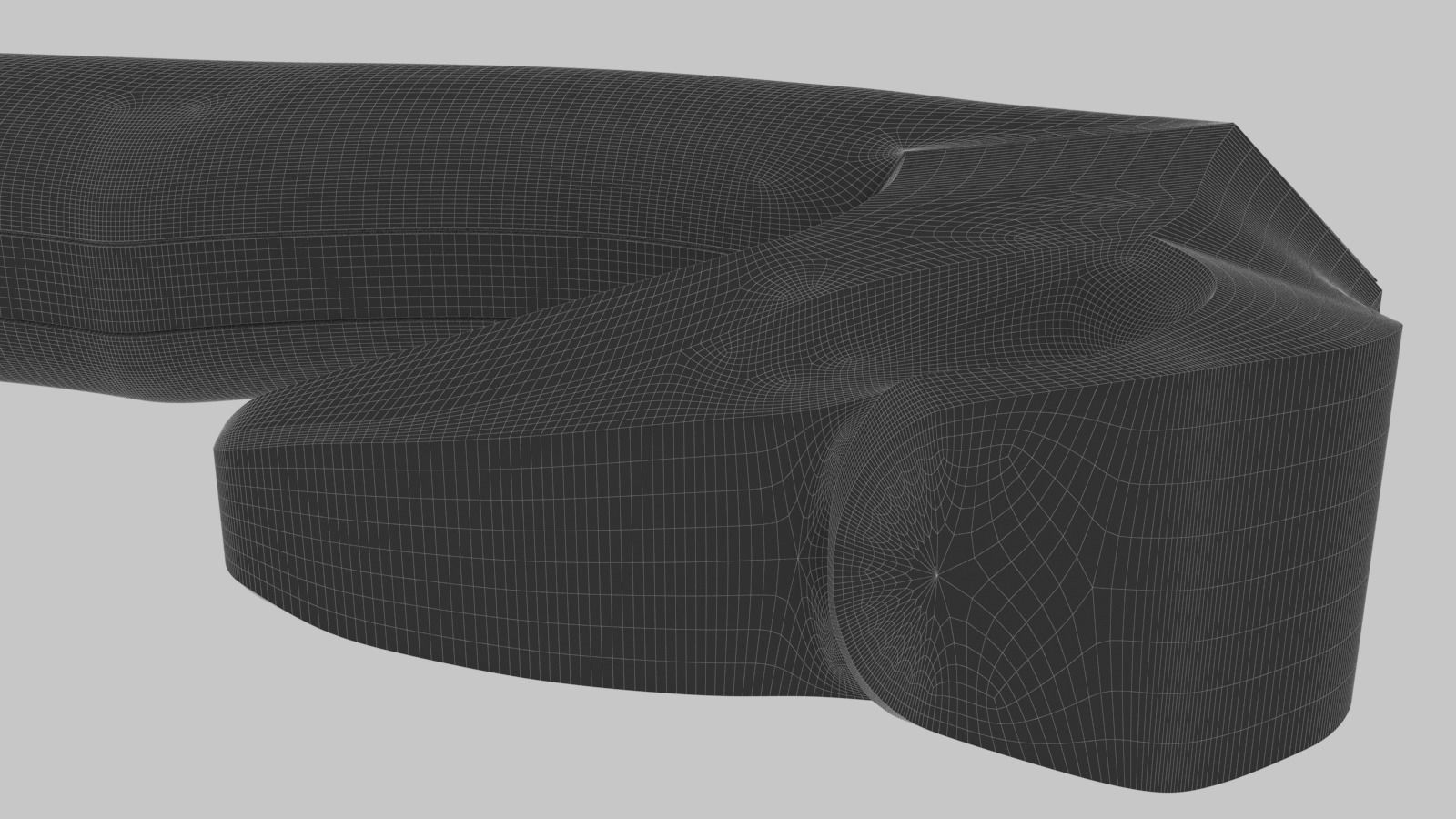 Falcata sword Low-poly 3D model_18