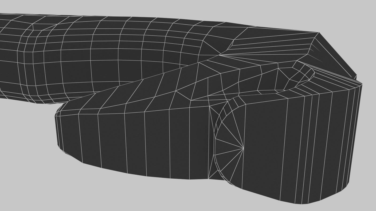 Falcata sword Low-poly 3D model_17