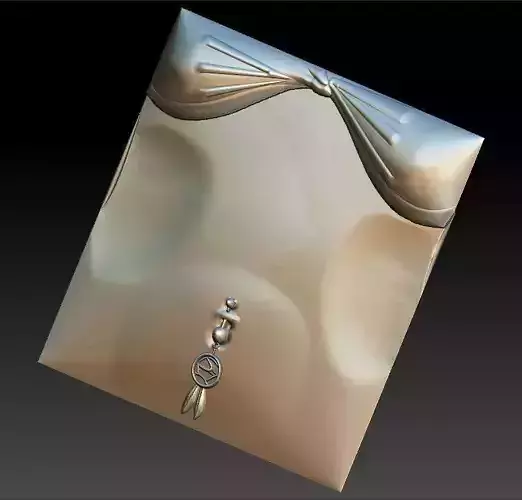 No 6 Belly earring 3D print model