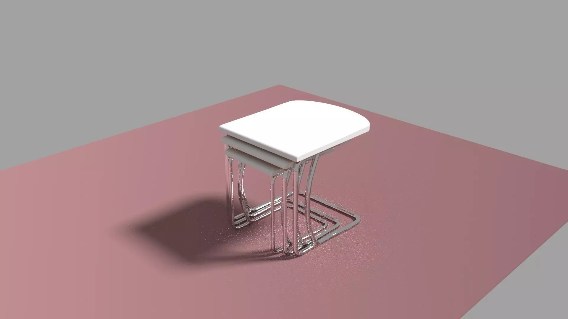 three coffee table free 3D model | CGTrader