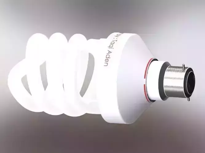 Fluorescent Lamp Free 3D model