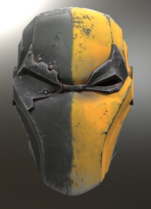 Deathstroke Injustice Helmet 3D print model_1