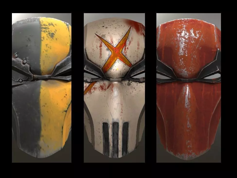 Deathstroke Injustice Helmet 3D print model_0