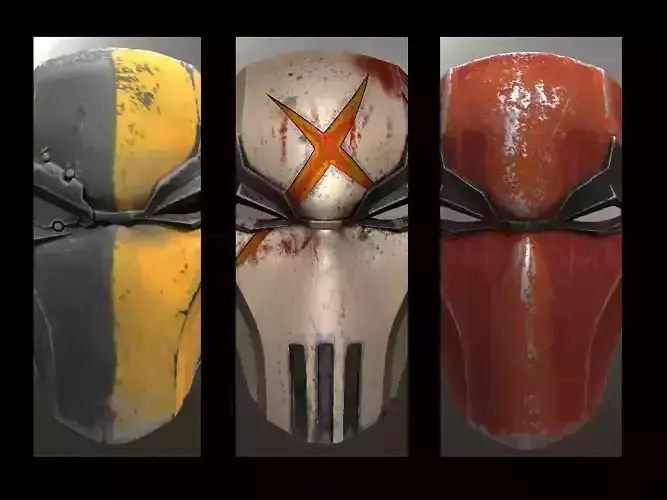 Deathstroke Injustice Helmet 3D print model