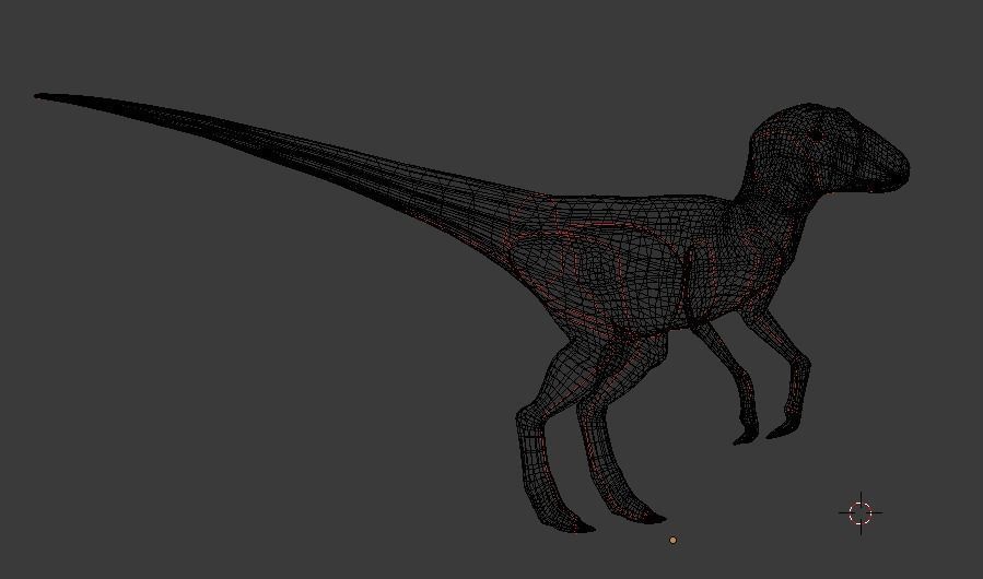3D Animated and Rigged Raptor Dinosaur Velociraptor Low-poly 3D model_5