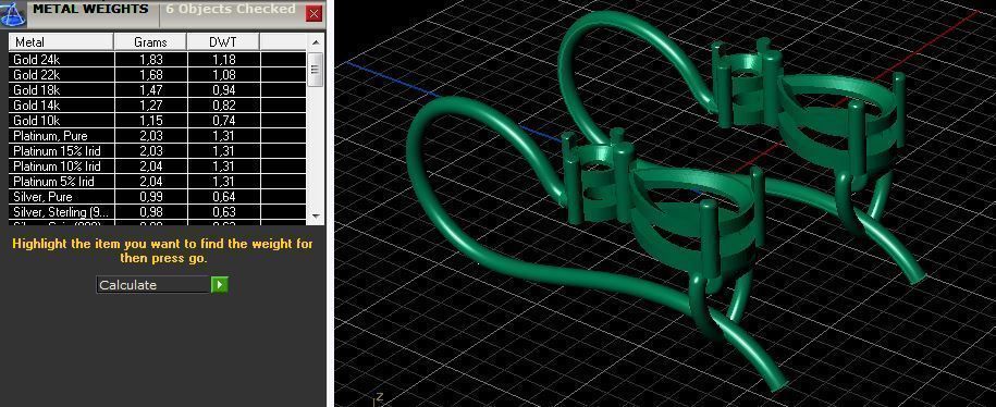 Earrings drops  3D print model_1