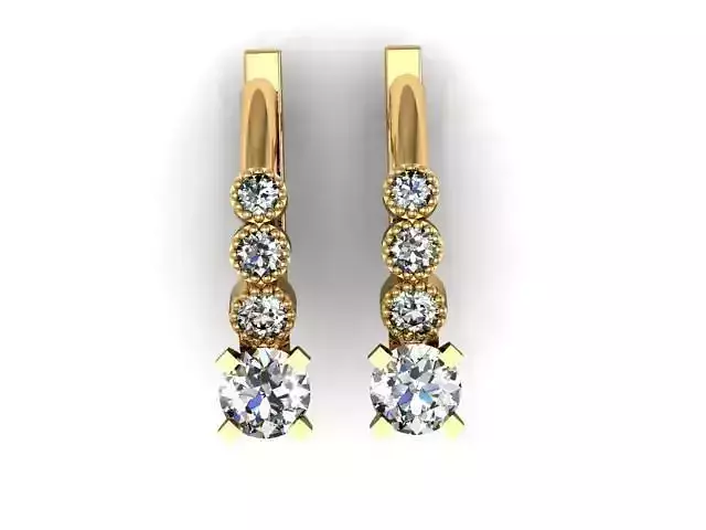 Earrings diamond path 