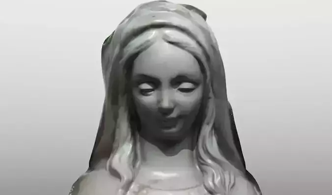 Virgin statue scan