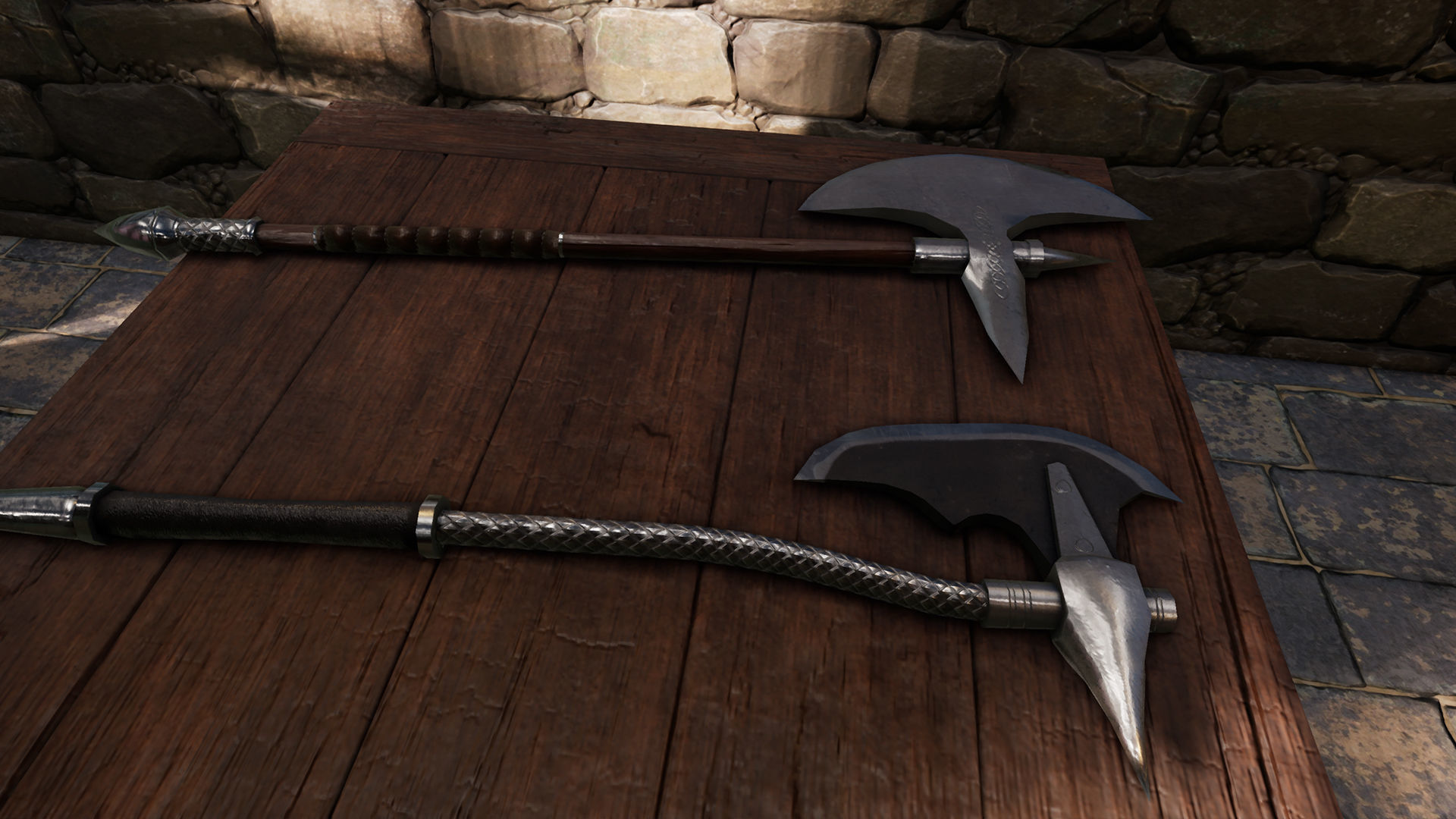 Fantasy Warrior Weapons Low-poly 3D model_7