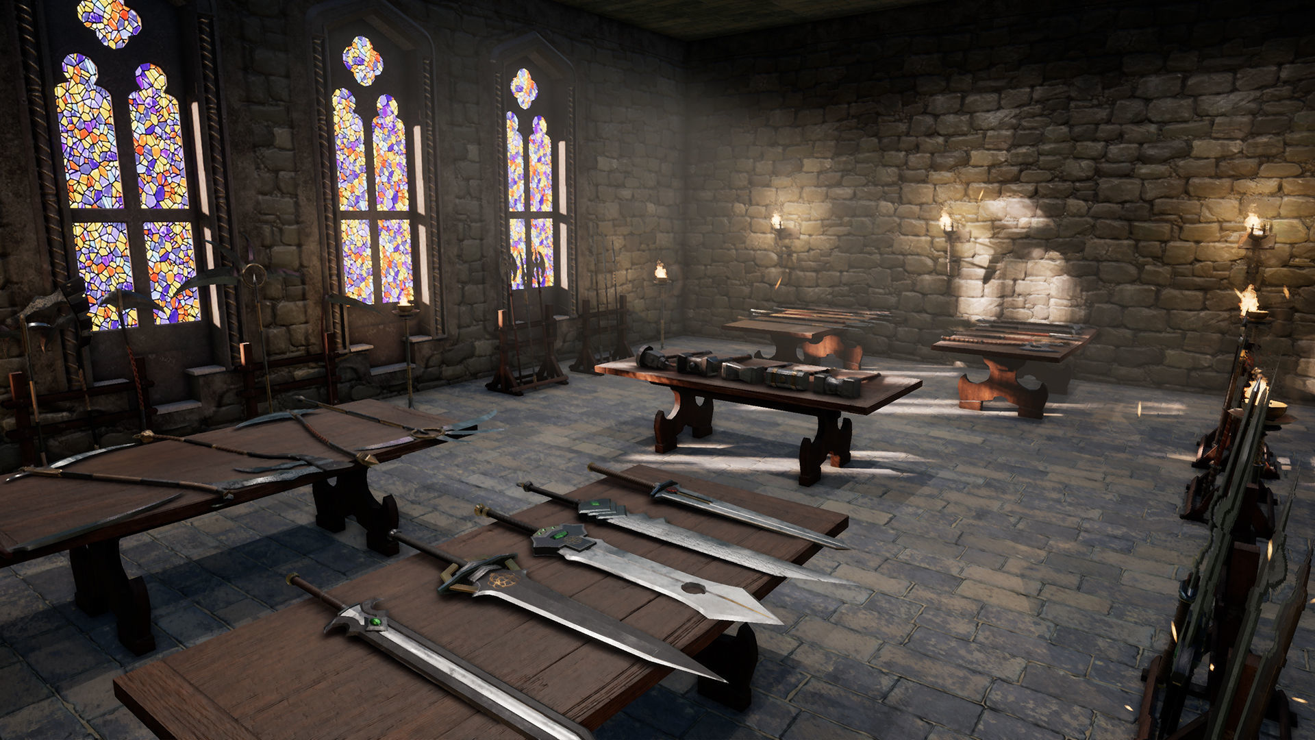 Fantasy Warrior Weapons Low-poly 3D model_12