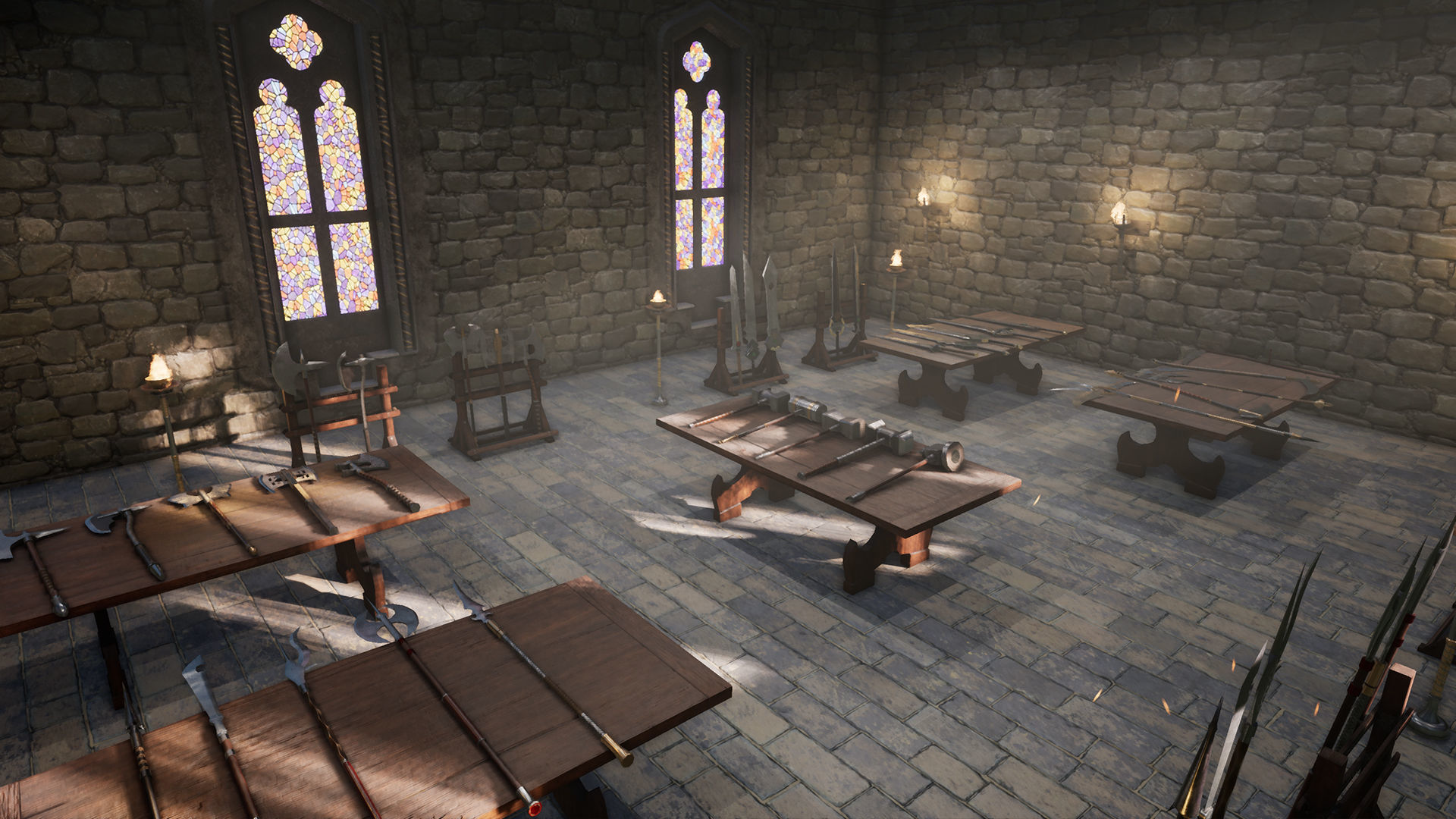 Fantasy Warrior Weapons Low-poly 3D model_14