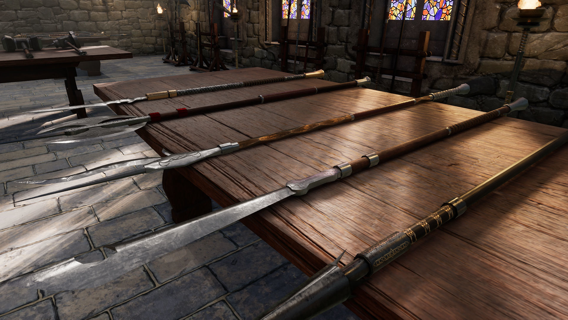 Fantasy Warrior Weapons Low-poly 3D model_11