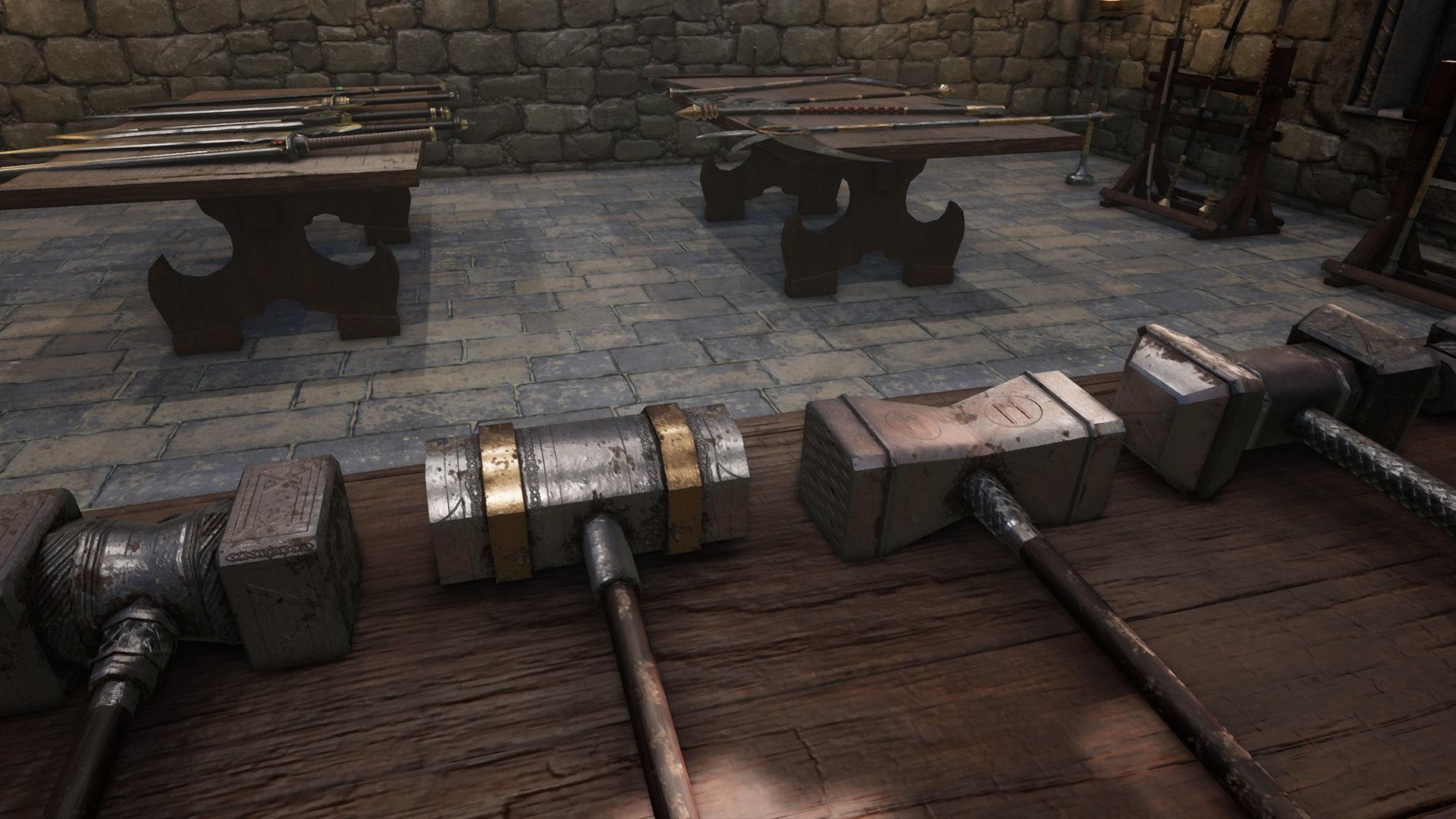 Fantasy Warrior Weapons Low-poly 3D model_9